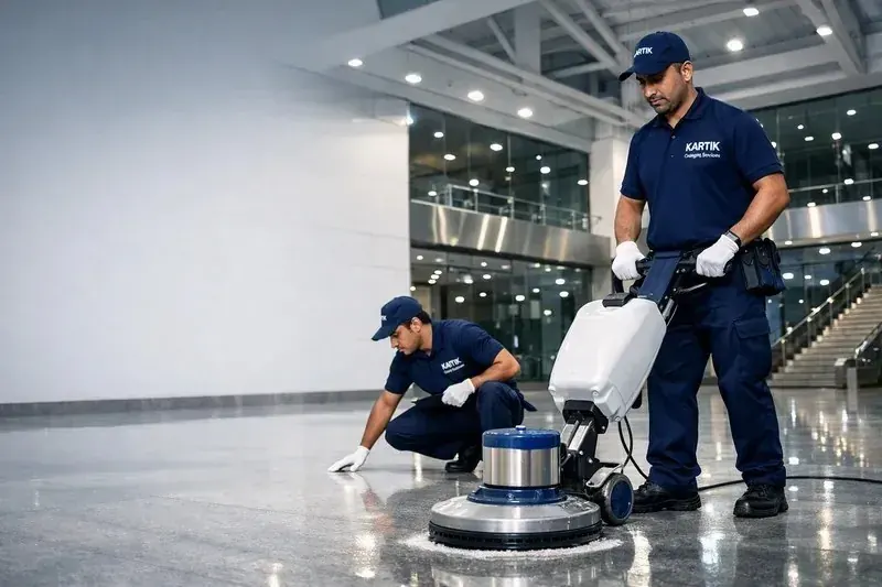 Kartik Cleaning Services team at work