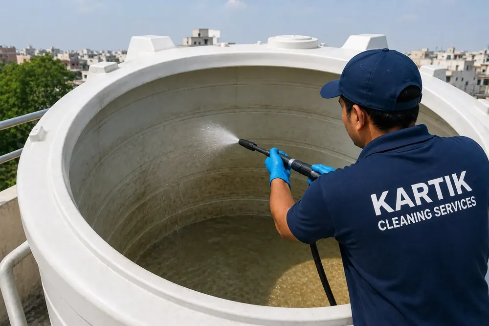 Water Tank Cleaning by Kartik Cleaning Services
